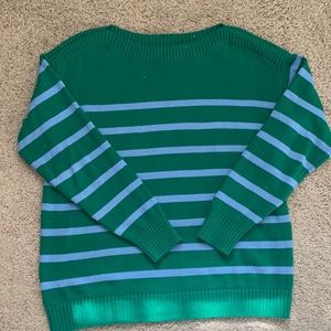 Loft striped boat neck sweater